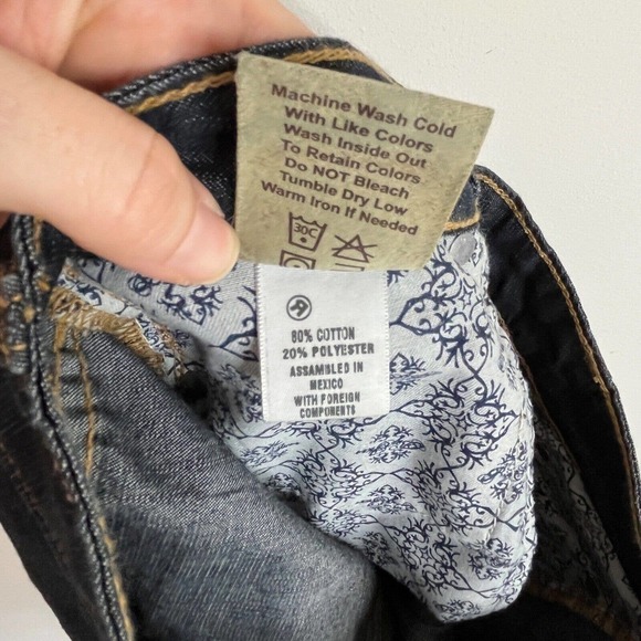 Big Star Women's Jeans Size 27 Long Flare Leg Dark Wash Mid Rise Blue Denim - Picture 6 of 8